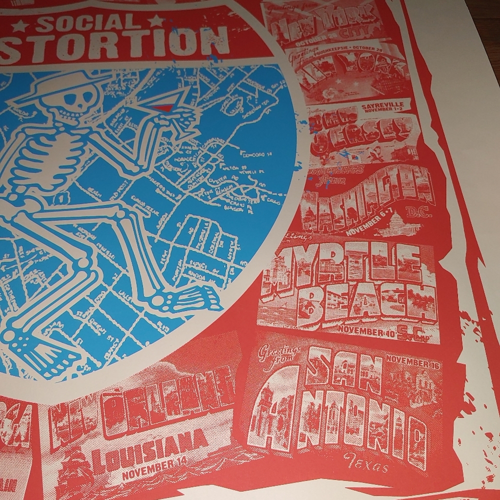 Social distortion 2019 fall tour poster - Picture 6 of 11